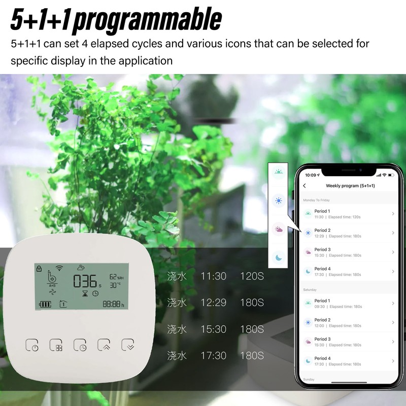 Automatic Drip Irrigation Kit Smart APP WiFi Programmable Timing Irrigaition