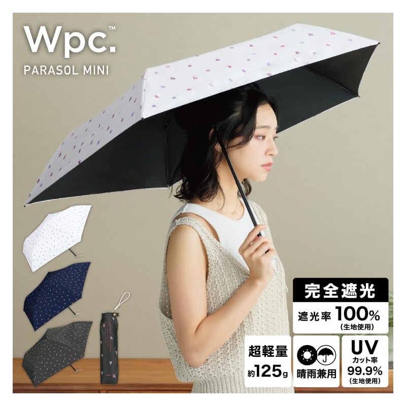 [2025] Wpc. Parasol Light Darkening Lightweight Watercolor Heart Mini Off