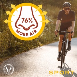 Airmax Nasenklammer, gegen Verstopfungen der Nase, Sportausführung, 2 Stück in Größen S und M