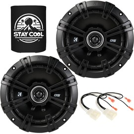 KICKER Speakers 6.5 inch for Ford Fusion 2013-2020 Upgrade Kit - Pair of DS Series with Harness, Coaxial 6 1/2 Car Audio Front or Rear Door Speaker DSC650, 43DSC6504