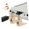 OSALADI 4pcs Shaped Right Angle Banana Speaker Spade Connector Plated