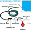 Automatic Chicken Watering System with PVC Pipe (Real Complete Set