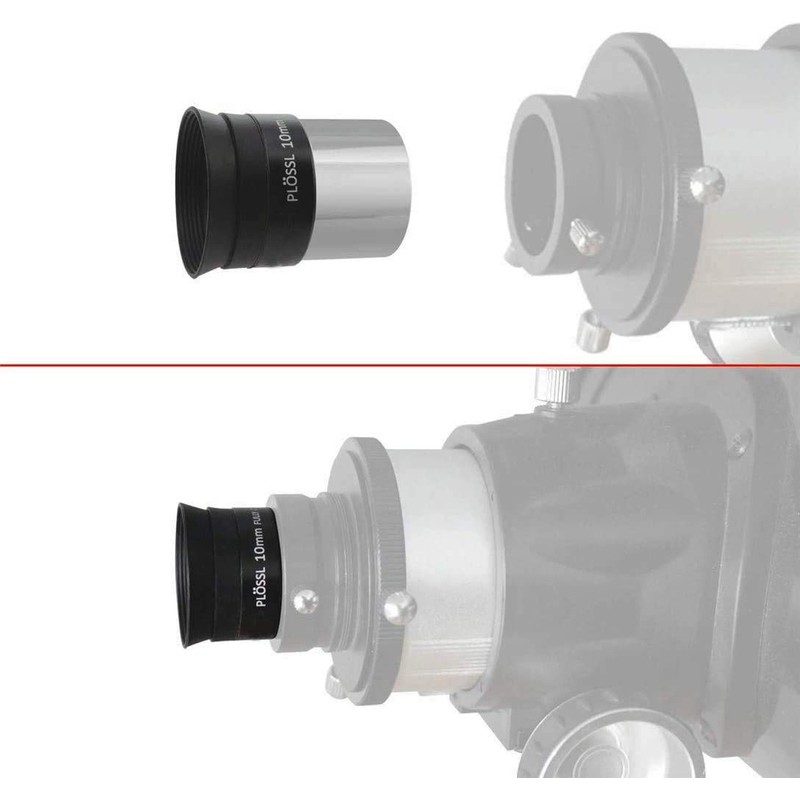 SOLOMARK Plossl 1.25" 10mm Telescope Eyepiece with Filter Thread and