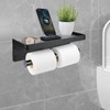 NUOGAO Double Toilet Paper Holder Wall Mount with Toilet Paper