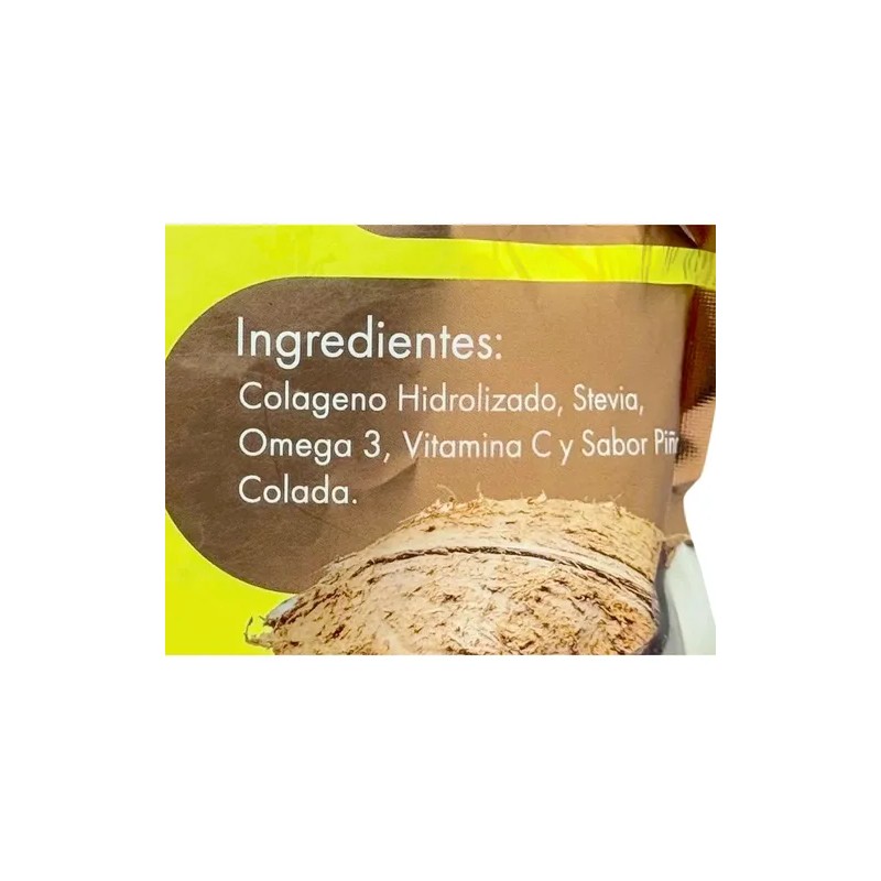 Colágeno Hidrolizado 500 G Sabor Piña Colada Nolisan