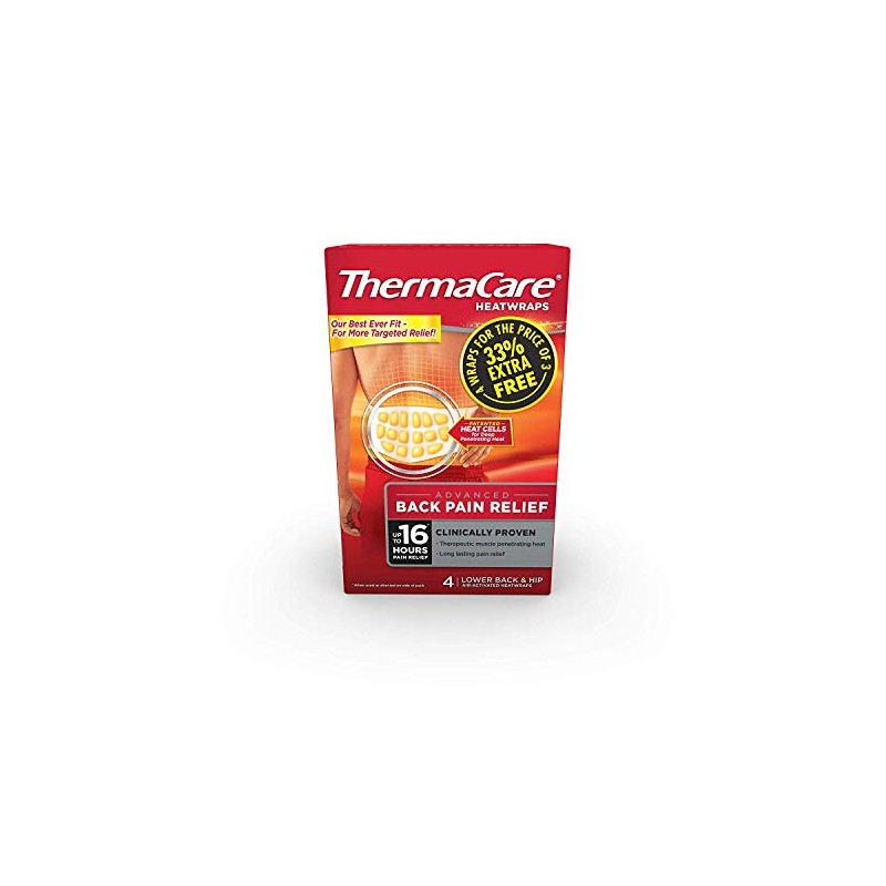 ThermaCare Lower Back Heat Wrap Pack of 4