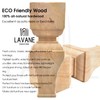 La Vane 8 inch / 20cm Wooden Furniture Legs, Set