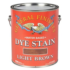 General Finishes Water Based Dye, 1 Gallon, Light Brown
