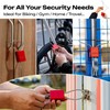 BOZZYS Cable Padlock with 3 Keys | L 1.15ft(0.35m),D 1/6in(4mm)