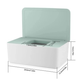 Unbranded 2Pcs Diaper Wipes Dispenser, Refillable Wipe Container, Wipe Container with S...