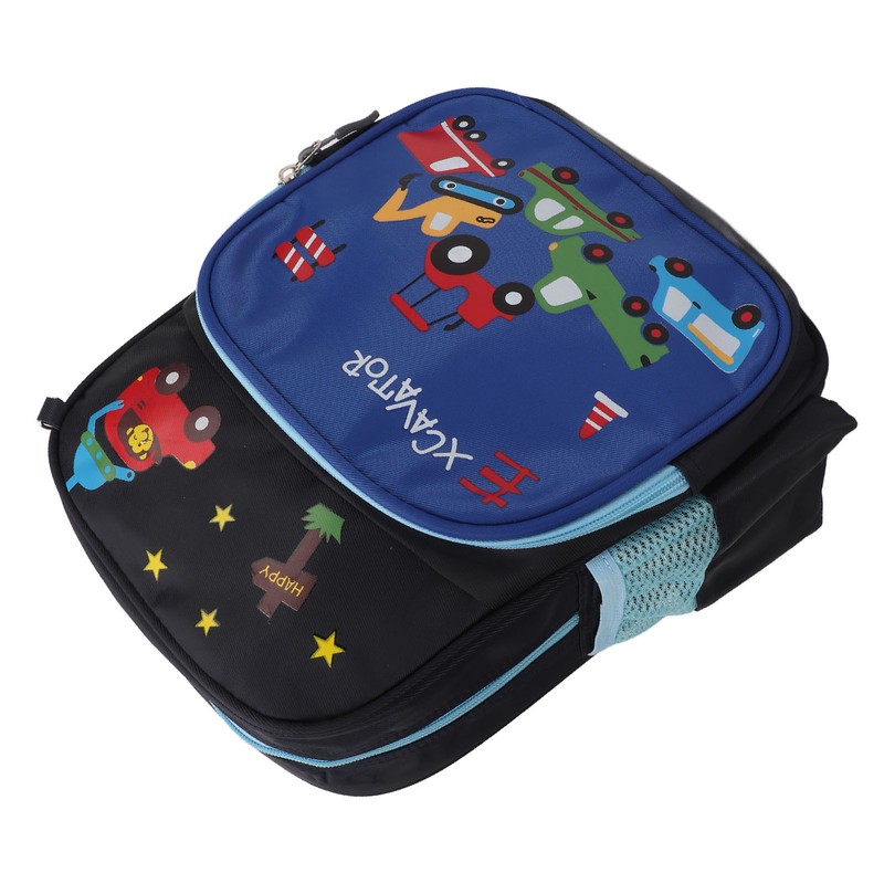 Kids Backpack Adjustable Shoulder Strap Lightweight Cartoon Car Children School