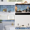 24 Pcs Tile Stickers, Waterproof Moroccan Style Peel and Stick
