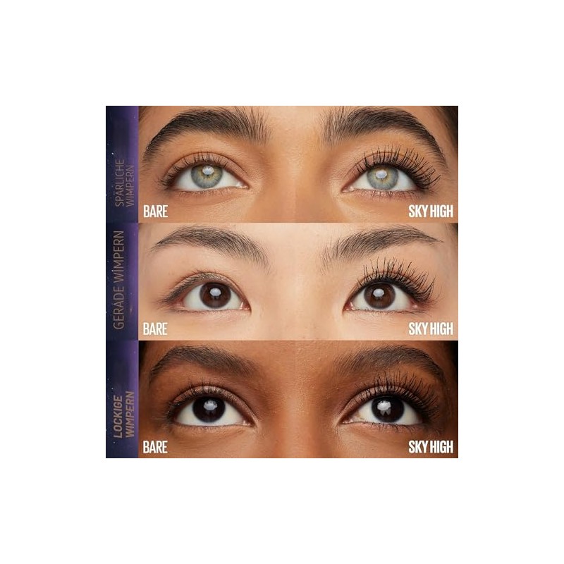 Sky High Washable Mascara with Volume, Cosmic Black, 0.24 ml