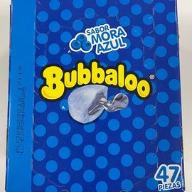 Bubbaloo 5 Sabores  Gum Bubblegum - Specification: Mora Azul