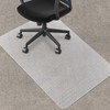 SHAREWIN Chair Mat for Carpeted Floor,48''×36'' PVC Carpet Protector for