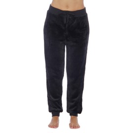 Just Love Velour Pajama Pants Joggers for Women 6317-Black-S