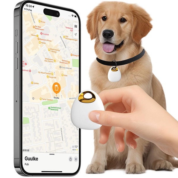 GPS Tracker for Dogs & Cats – Waterproof, Lightweight, Mini