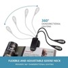 OsAtNb 8 LED Music Stand Light 3modes USB Book Light