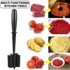 MURANEST Meat Chopper,Ground Beef Masher with 5 Curve Blade，High-Temp Heat-Resistant,