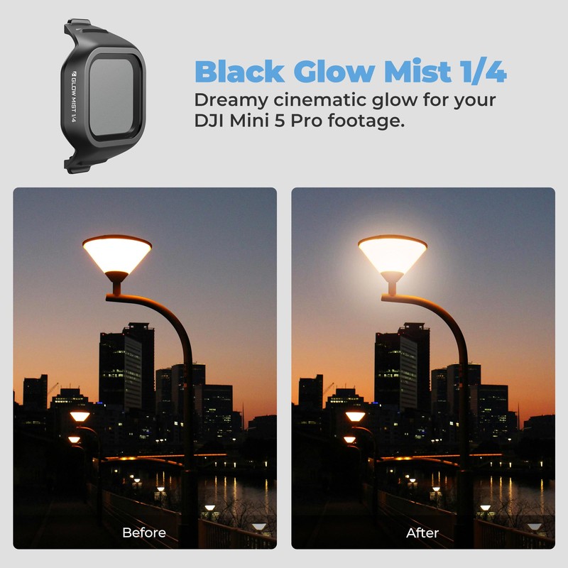Freewell Glow Mist 1/4 Filter for DJI Mini 5 Pro