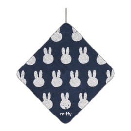 Marushin 5825008200 Towel with Loop, Miffy, Silhouette, Rabbit, Grandchild, Boys, Girls, Nursery, Kindergarten, Entrance School, Kindergarten, Kindergarten, School Entrance, Towel, Loop Towel, Loop,