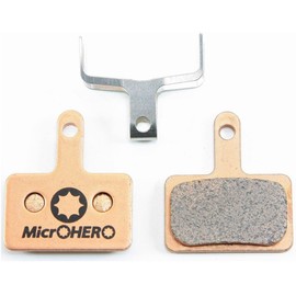 MicrOHERO Disc Brake Pad for Shimano B01S E01S Compatible BR-M575, BR-M515, M515-LA, BR-M525, BR-M495, BR-M486, BR-M485, BR-M475, BR-M465, BR-M445, BR-M416, BR-M415 (Sintered Metal Pad BP-X00 1)