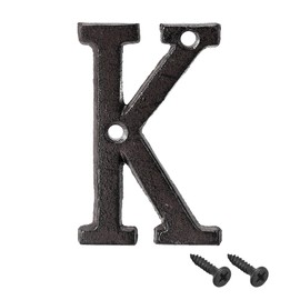 sourcing map House Letter, 3 Inch Cast Iron Letter K for Home Hotel Mailbox Address Sign