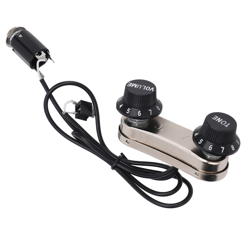Violin Pickup Piezo Transducer Bridge Set with Tone Volume Knob