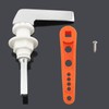 Alnicov Zinc Alloy Metal Handle, Adjustable Arm Handle for Toilet