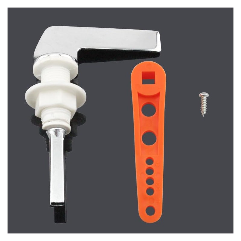 Alnicov Zinc Alloy Metal Handle, Adjustable Arm Handle for Toilet