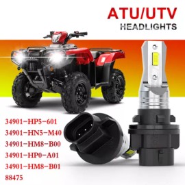 CHUSYYRAY 34901-HP5-601 LED Headlight Bulb Lights for 2012 Honda Foreman Rubicon TRX 500