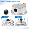 Water Test Pressure Gauge,2.5" Dial,0-200PSI/0-1.4MPA,with 1/4x 1/2 NPT and 1/4x