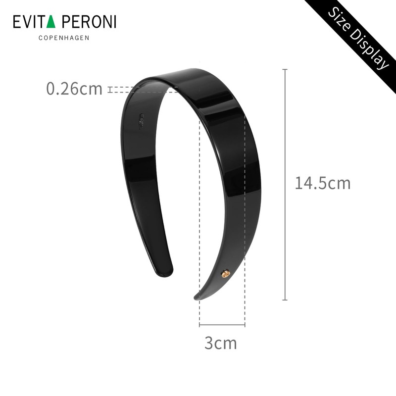 EVITA PERONI Wide Headbands for Women - Premium Acetic Headband