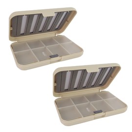 2PC Aventik Plastic Fly Fishing Box Lure Storage Case H0612 (H0612-8C)