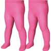 Playshoes Unisex Children's Tights, pink double pack