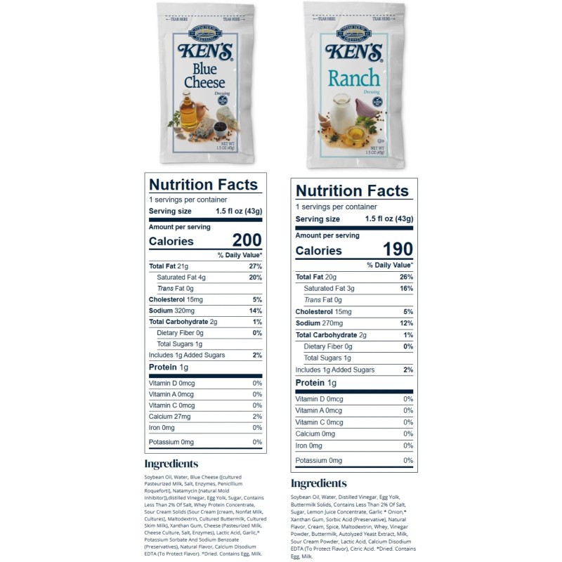 Arthur Nicolas 20 Count | Salad Dressing Packets | Individual