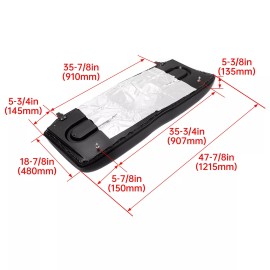 Unbranded Black Seat Bottom for Polaris Ranger Midsize 400/500/800 2684626-070 2684886-070