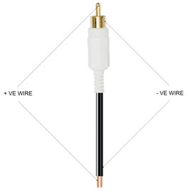 1STec 1 x 15m Gold Plated Bose 5.1 Acoustimass Lifestyle 10 15 18 28 48 V and T System Rear or Front Cube Surround Sound Satellite Speaker Wire RCA to Stripped Bare Ends (1 x 15 Metre, Black)