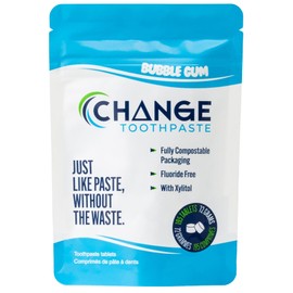Change Toothpaste Tablets – Cinnamon | 195 Natural Toothpaste Tabs for Kids and Adults | Fluoride Free and Eco Friendly | Travel Friendly and Chewable