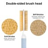 TheSiliconValley 2-in-1 Telescopic Long Handle Shower Brush Back Exfoliating Scrubber