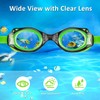 Kids Swimming Goggles with Adjustable Strap 2 Pack, Anti Fog