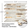 KASARO 6-Sheet Peel and Stick Backsplash Tiles for Kitchen, Marble