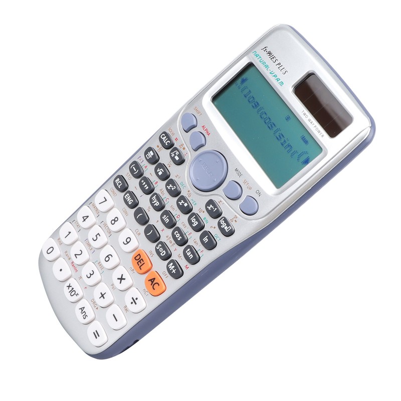 Scientific Calculator Large Display 417 Functions Battery Power Sliding Cove