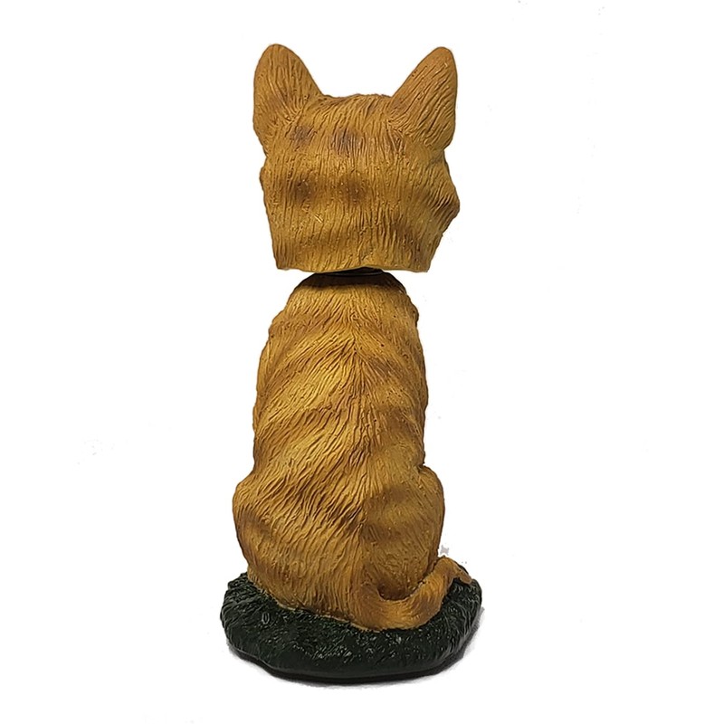 Animal Den Tabby Cat Bobblehead Figure Statue Gift for Car