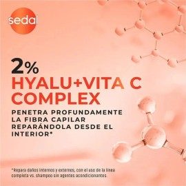 Shampoo Sedal Care+ con Ácido Hialurónico y Vitamina C para Cabello Seco 620 mL