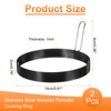 HARFINGTON 2Pcs Egg Rings 6" Stainless Steel Nonstick Pancake Cooking