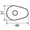 AutoScheich® 4 x Adapter Plates Mounting Plates LED Indicator Plates