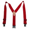 Perry Suspender Men's 2" Elastic Original Adjustable Suspenders (Red)