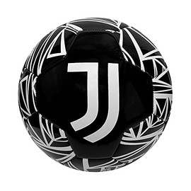 Icon Sports Juventus Strata Art Team Soccer Ball, Black, 5