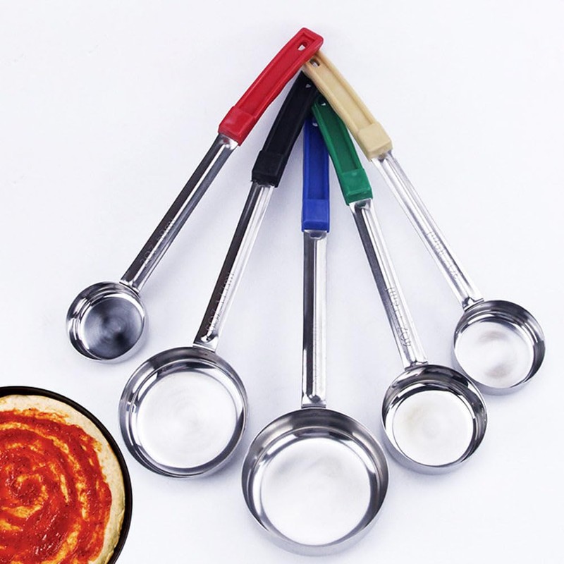 PRETYZOOM Unique Green Sauce Ladle 113G Kitchen Soup Spoon Stainless